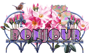 Gif animé bonjour papillon